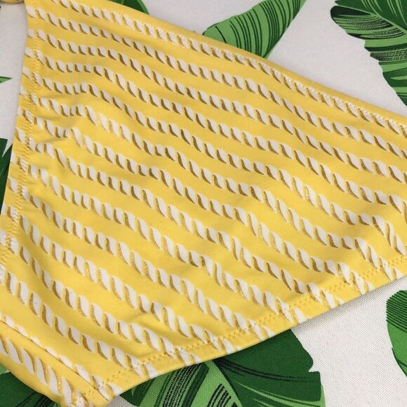 Victoria’s Secret Yellow Nautical Rope Side Tie Bikini Bottoms NWOT - Picture 7 of 13